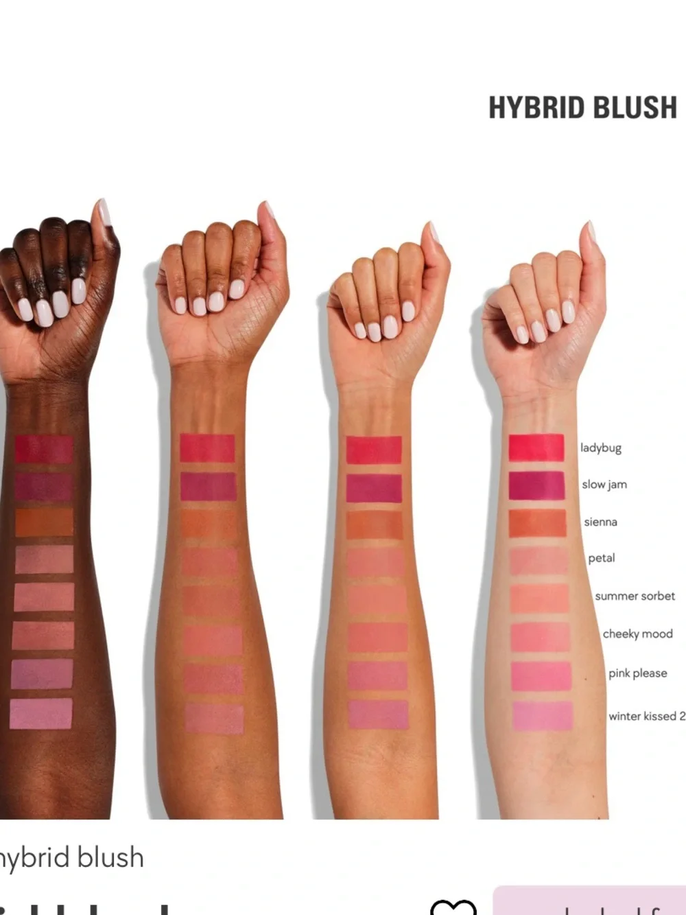 Kylie Cosmetics Hybrid Blush in Summer Sorbet NIB Gorgeous on all skin tones